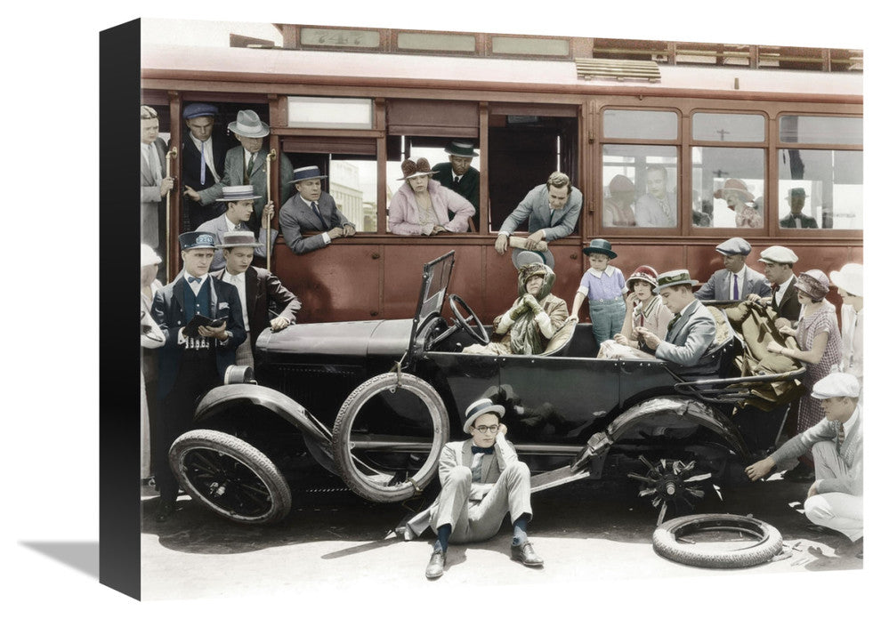 "Harold Lloyd" Stretched Canvas Giclee by Hollywood Photo Archive, 16"x12"