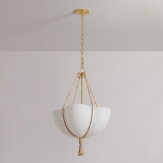 Hudson Valley Lighting Amberley Pendant, Vintage Gold Leaf