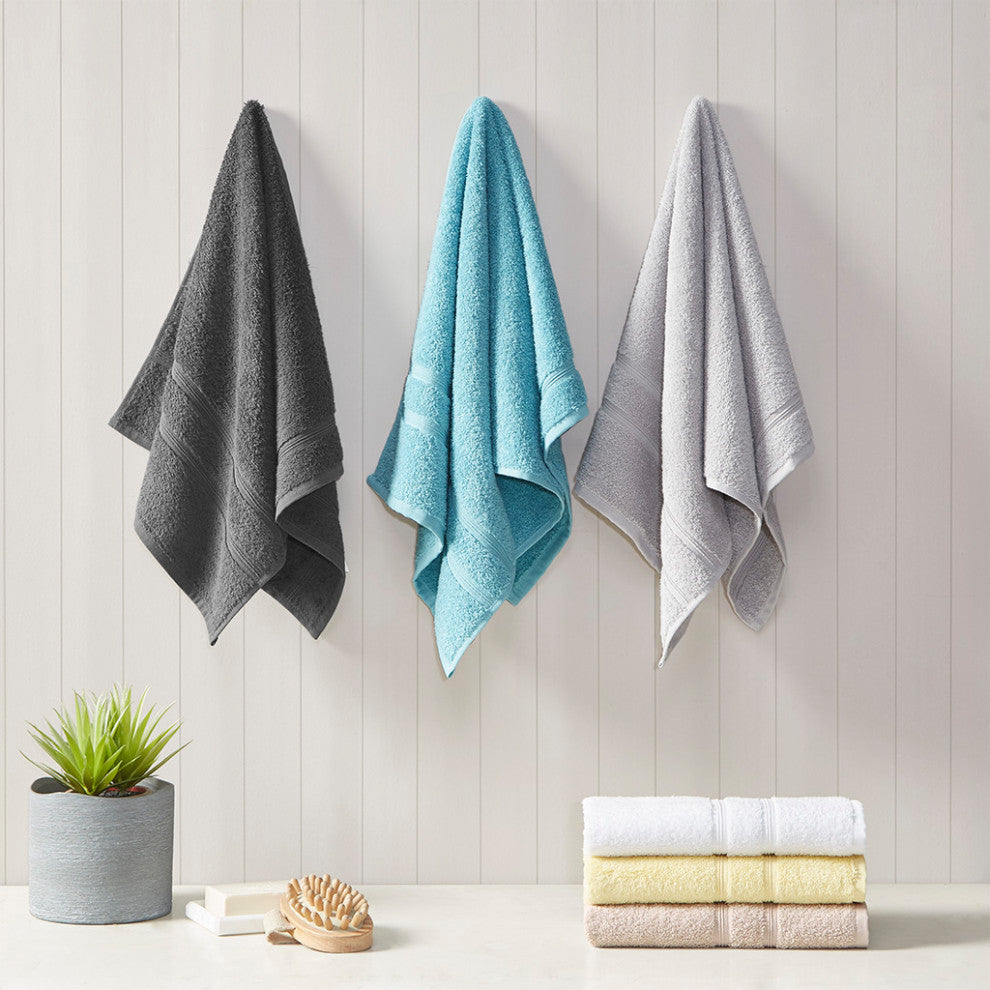 510 Design Aegean Turkish Cotton 500gsm 6-Piece Bathroom Towel Set, Yellow