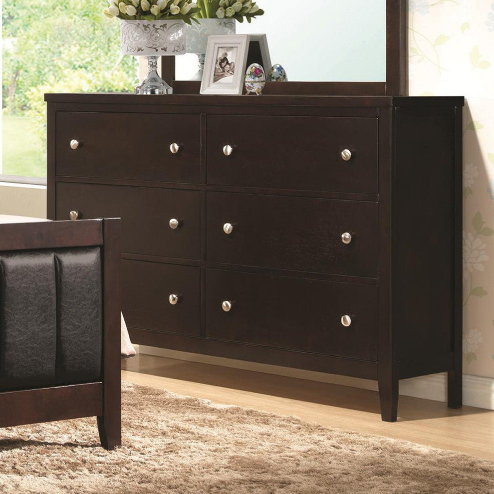 Coaster Carlton Dresser in Cappuccino