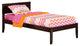 Orlando Open Foot Bed, Espresso, Twin Xl