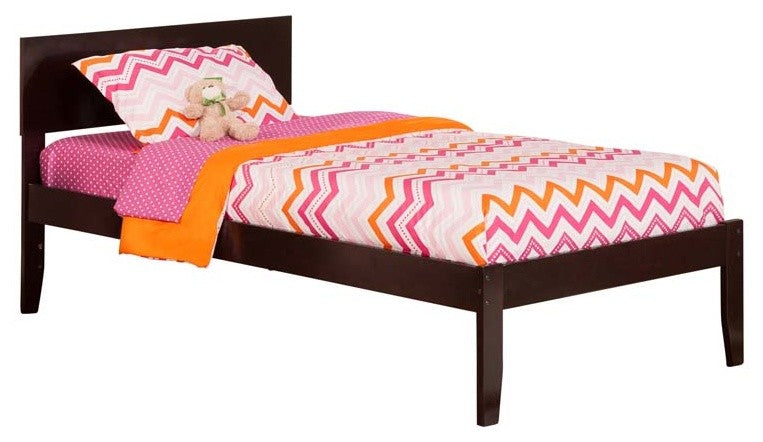 Orlando Open Foot Bed, Espresso, Twin Xl