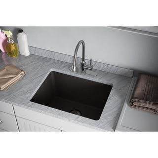 LKPDQSBK Elkay Quartz Perfect Drain 3-1/2" Removable Polymer Strainer, Blac