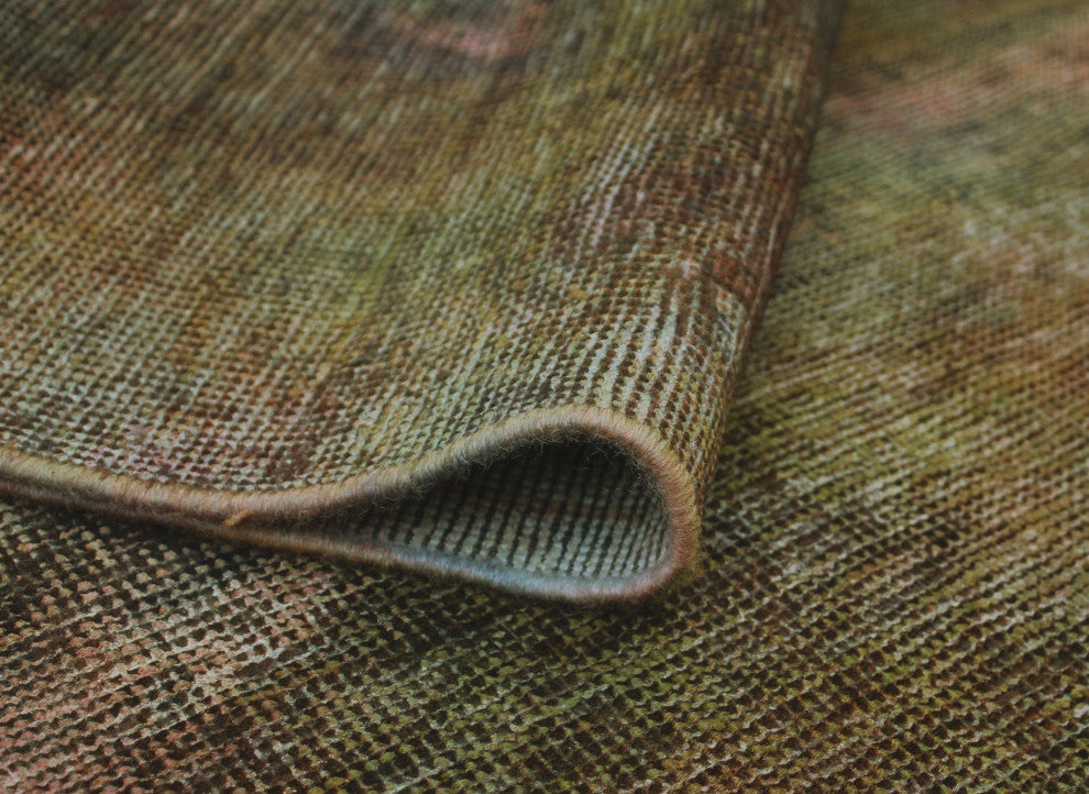 Vintage Distressed Rainbow-dyed Tomas Lt. Brown Runner
