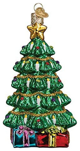 Old World Christmas Glass Blown Ornament, (#48042) Radiant Christmas Tree, 5"