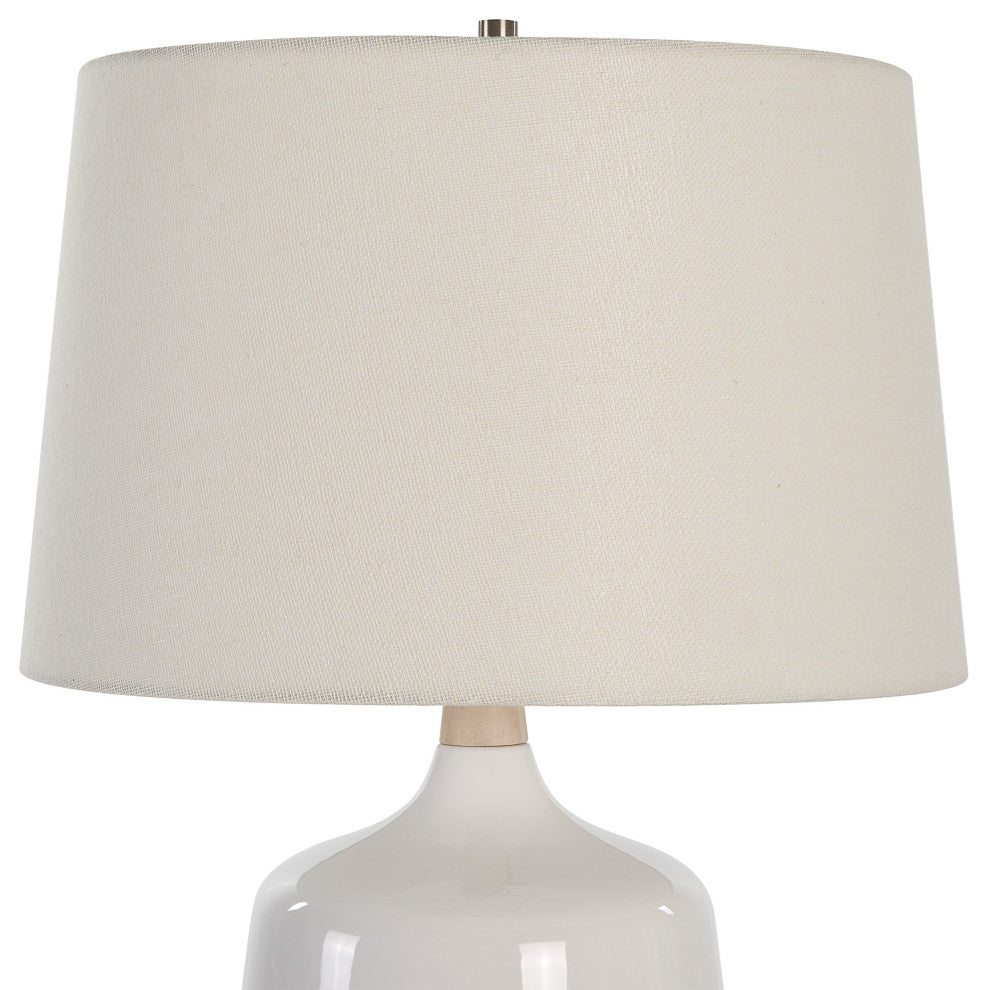 Uttermost Opal Gloss White Table Lamp