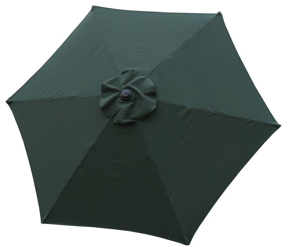 Davee Furniture 7.5 Ft Orange Market/Patio Umbrella with Tilt and Crank, Green