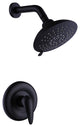 Pressure Balanced 5-Function Shower Faucet with Rough-in Valve, Matte Black