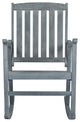 Penny Classic Slat Back Acacia Wood Patio Outdoor Rocking Chair