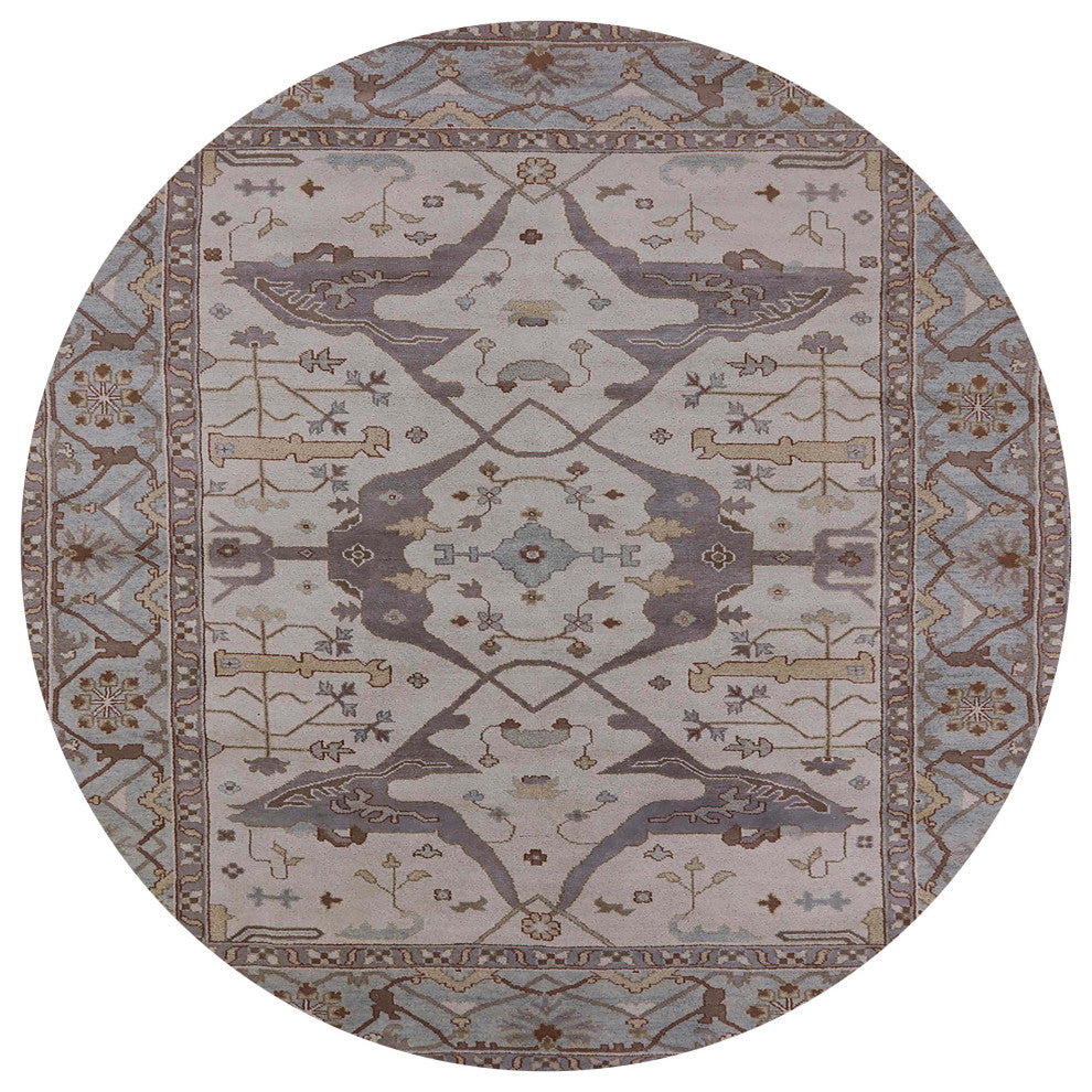 Ahgly Company Indoor Round Mid-Century Modern Area Rugs, 3' Round