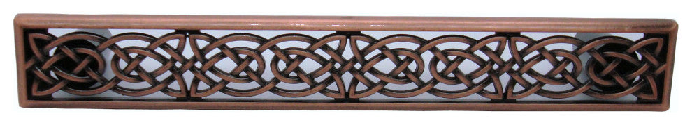 Large Celtic Style Pull, Satin Copper