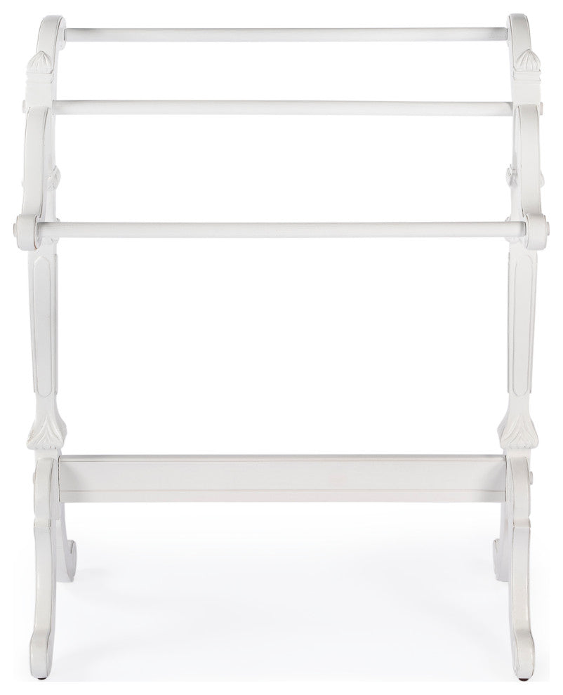 Butler Specialty Company Newhouse Solid Wood Blanket Stand - White