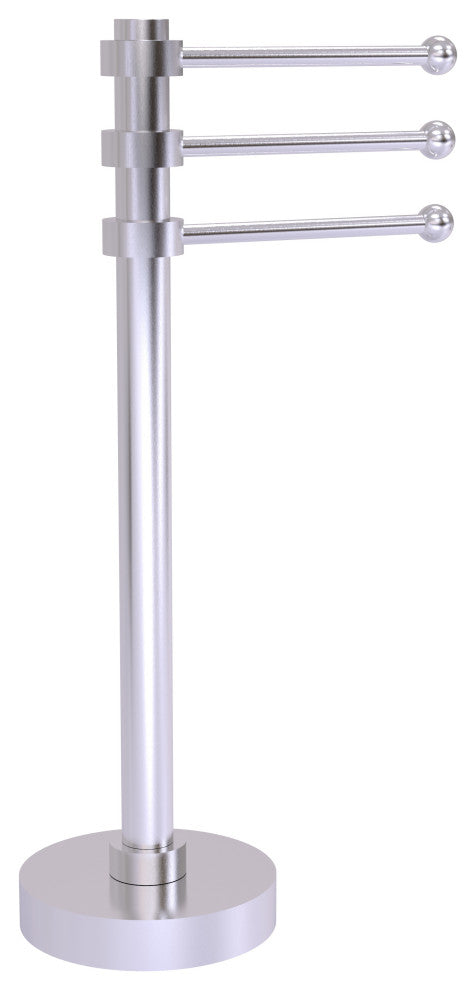Vanity Top 3 Swing Arm Guest Towel Holder, Satin Chrome