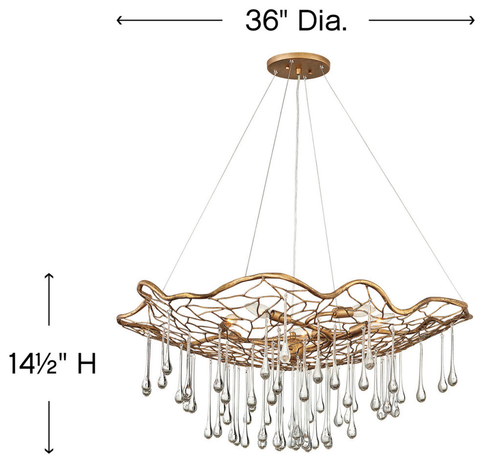Hinkley Laguna Large Single Tier, Burnished Gold