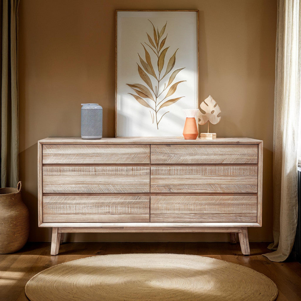 Gia 61"  Wide 6-Drawer Dresser