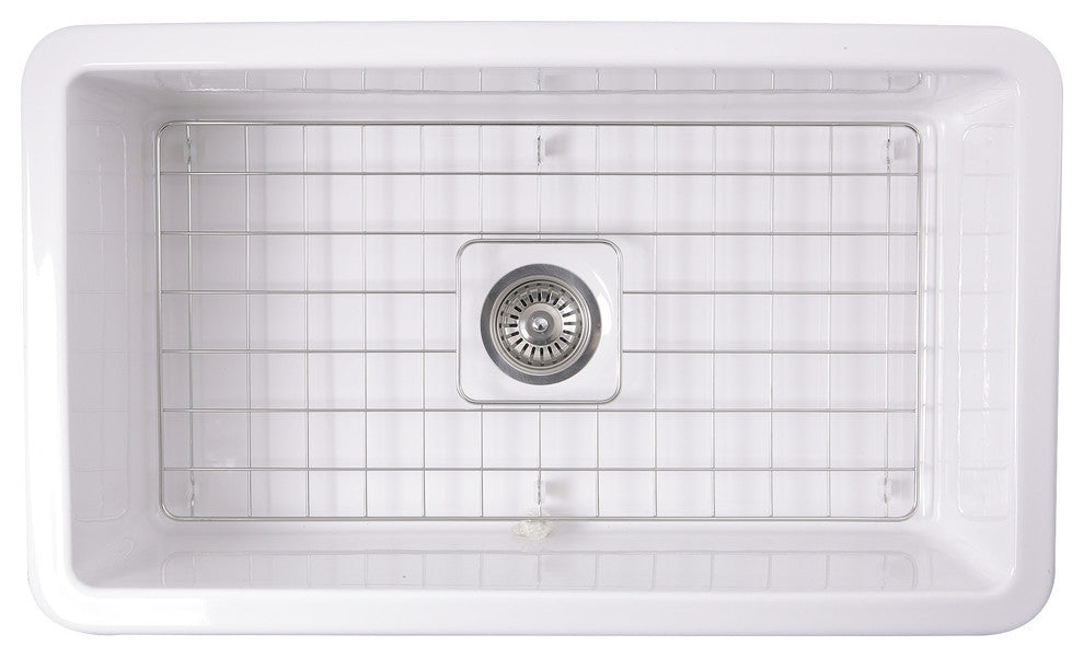 Nantucket Sinks Dualmount Fireclay Kitchen Sink Wellfleet, 32"