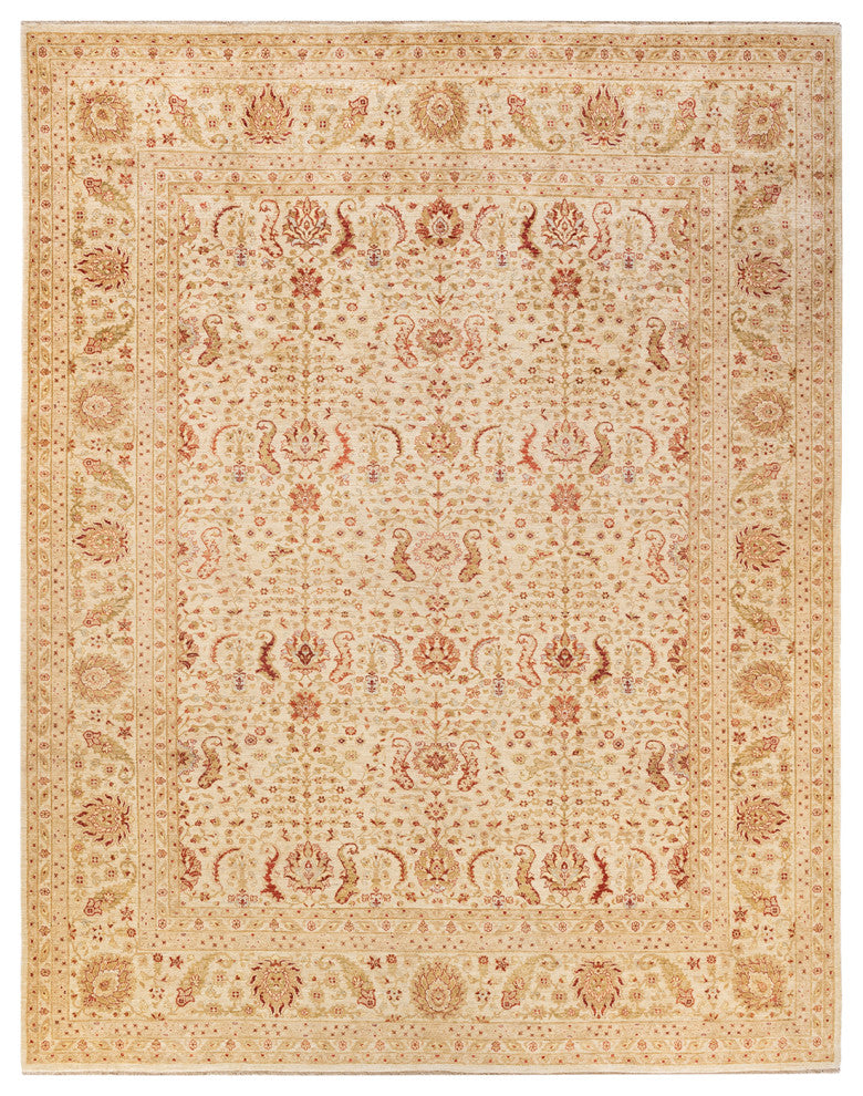 Muse One-of-a-Kind Hand-Knotted Area Rug Ivory, 9'1"x11'5"