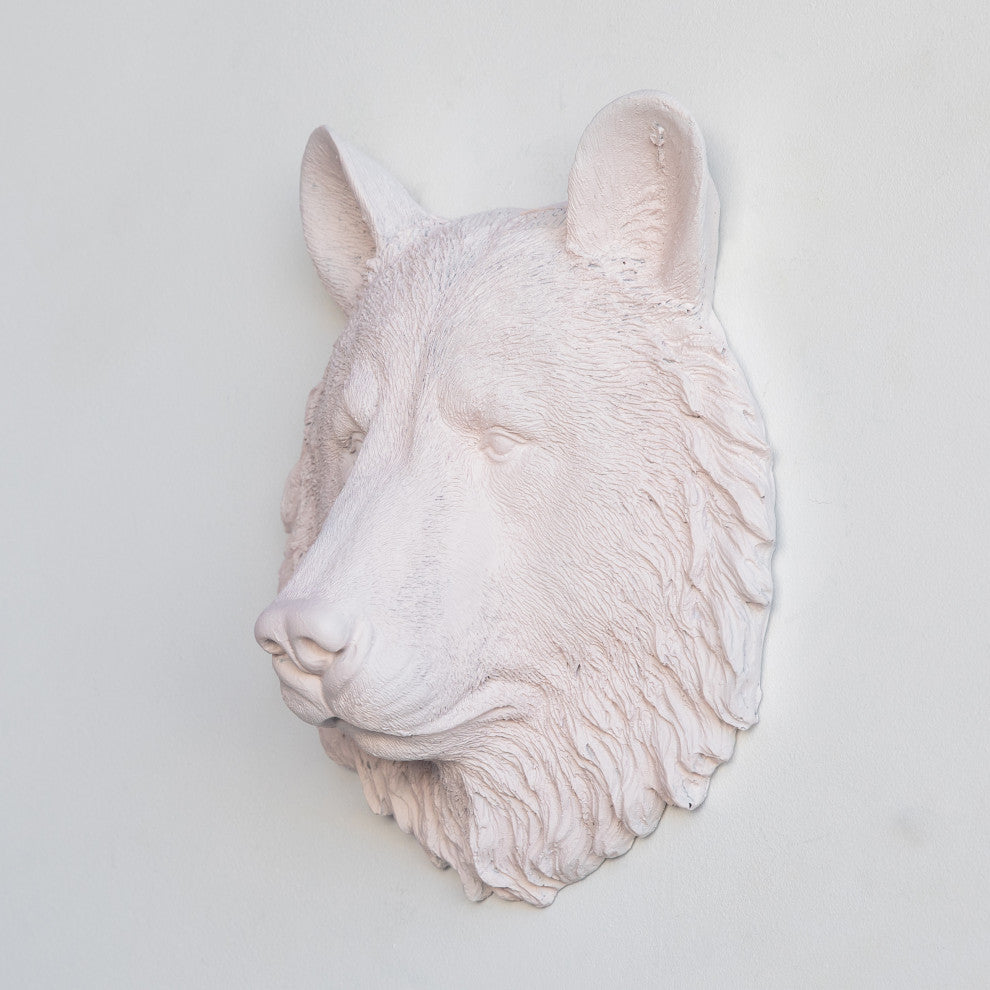 Faux Mini  Small Bear Wall Decor, Light Pink