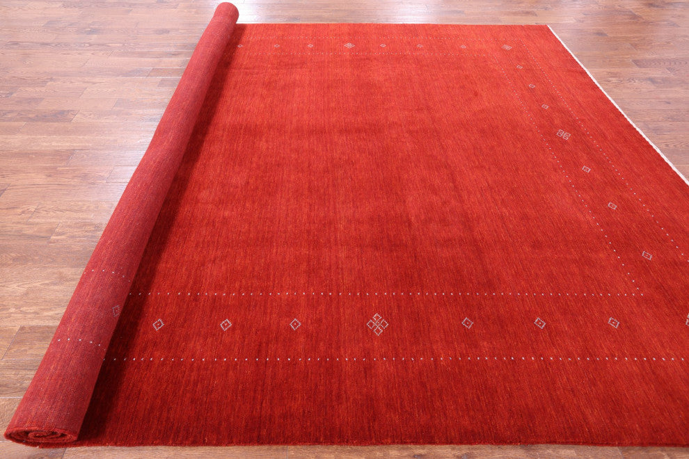 10' 0" X 13' 8" Persian Gabbeh Hand-Knotted Rug Q11365