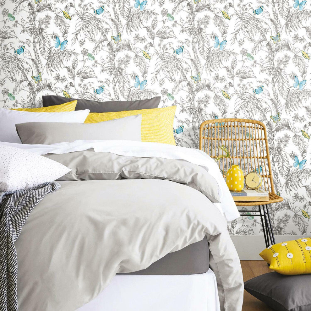 Butterfly Sketch Peel & Stick Wallpaper