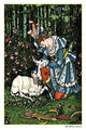 The Hind in the Wood - In the Forest - Gallery Wrapped Canvas Art 28" x 42"