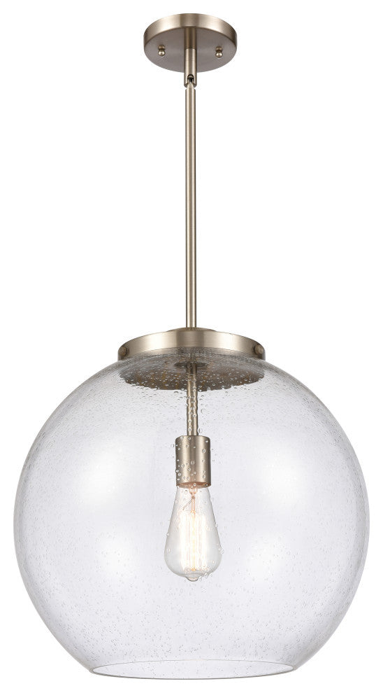 Athens Pendant, Brushed Satin Nickel, Seedy, Seedy