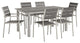 Shore 7-Piece Outdoor Patio Aluminum Outdoor Dining Set