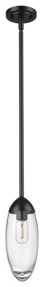 Z-LITE 1-Light Pendant, Matte Black