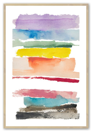 Raw Maple 24" x 36" Color Carnival Framed Print