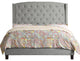 Noblesville Upholstered Panel Bed, Gray, Eastern King
