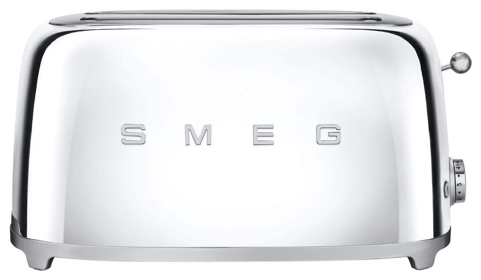 Smeg 50's Retro Style Four Slice Toaster, Chrome