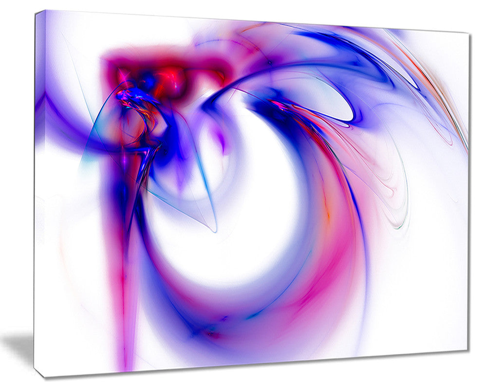 "Purple Abstract Fractal Art" Abstract Digital Art Canvas Print