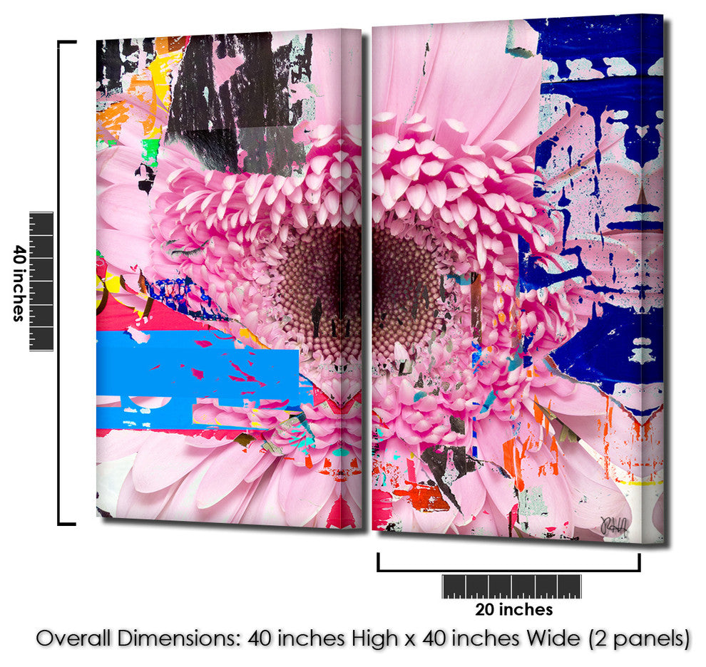 Painted Petals LXXV Canvas Art, 2-Piece Set