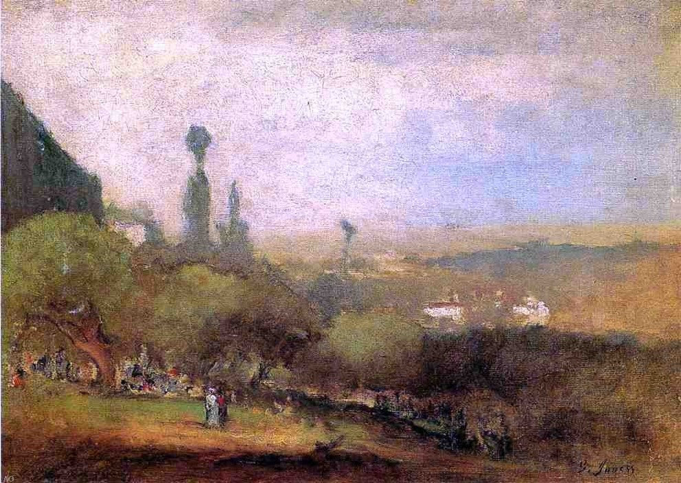 George Inness Monte Lucia Perugia Wall Decal