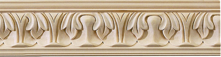 Wayland Carved Crown Molding, Medium, Cherry Wood