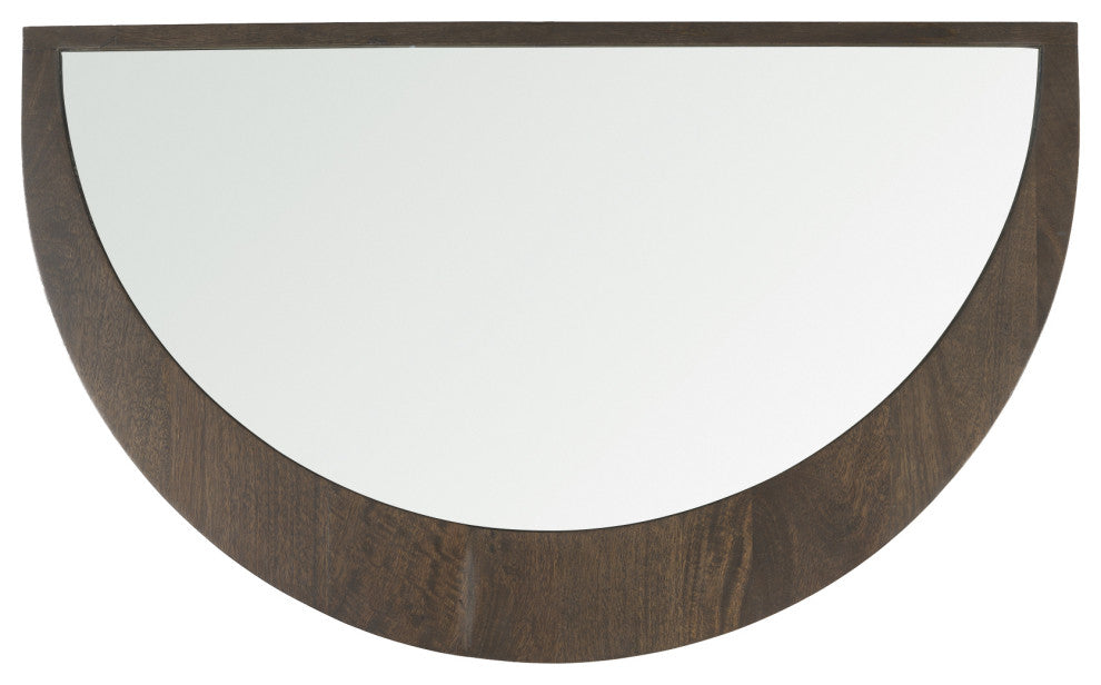 Celeste Dark Brown Wood Small Mirror