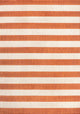 Negril Two-Tone Wide Stripe Indoor/Outdoor Area Rug, Orange/Beige, 3x5