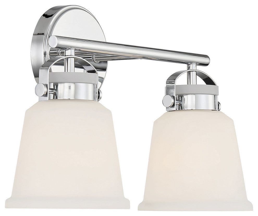 Kaden 2-Light Bathroom Vanity Light, Polished Chrome