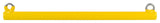 Swing Set Coated Trapeze Bar, Yellow