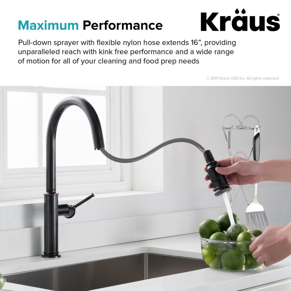 Sellette Pull-Down Kitchen Faucet, Oil Rubbed Bronze