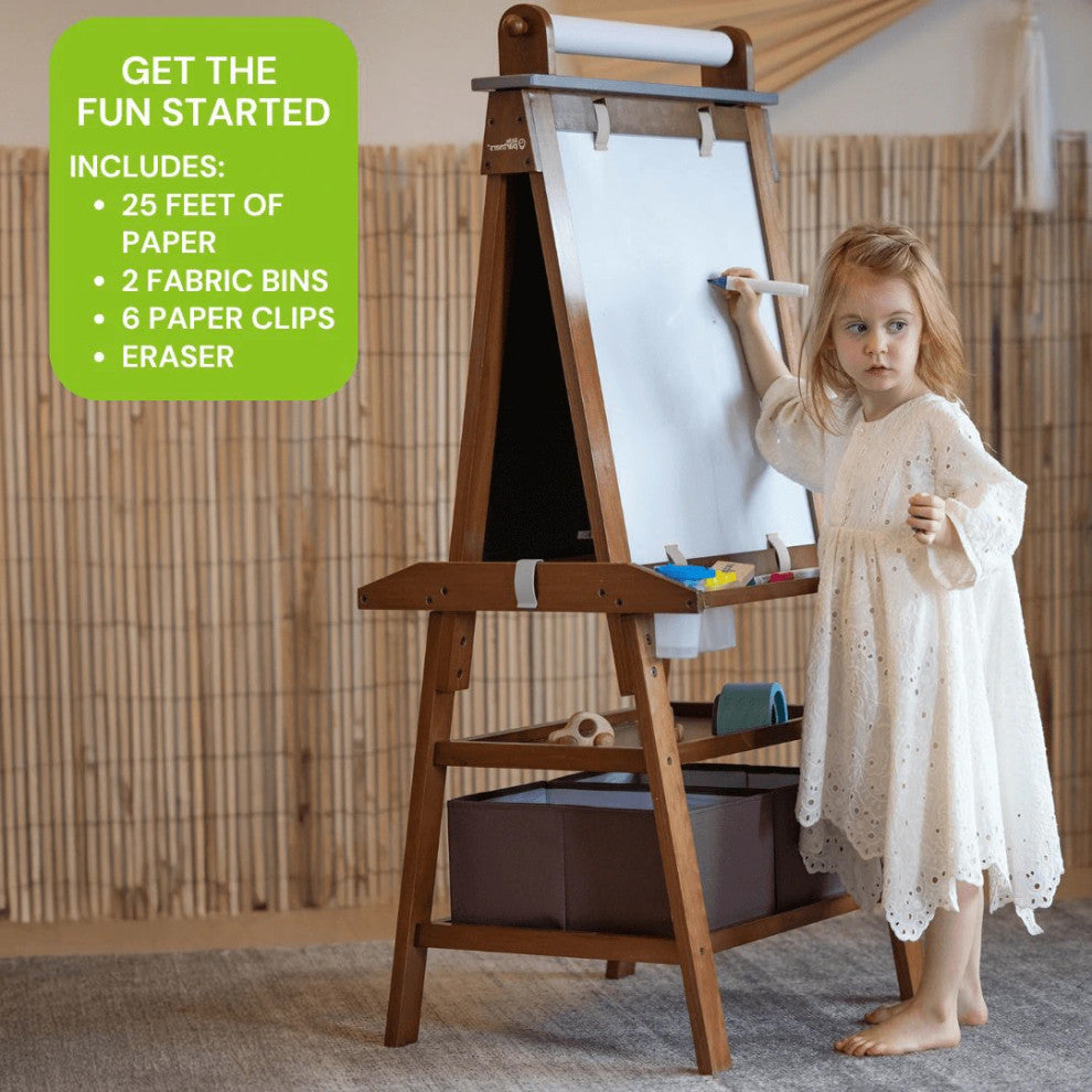 Little Partners Deluxe Learn and Play Art Center, Espresso