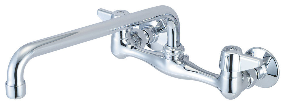 Central Brass Two Handle Wallmount Kitchen Faucet