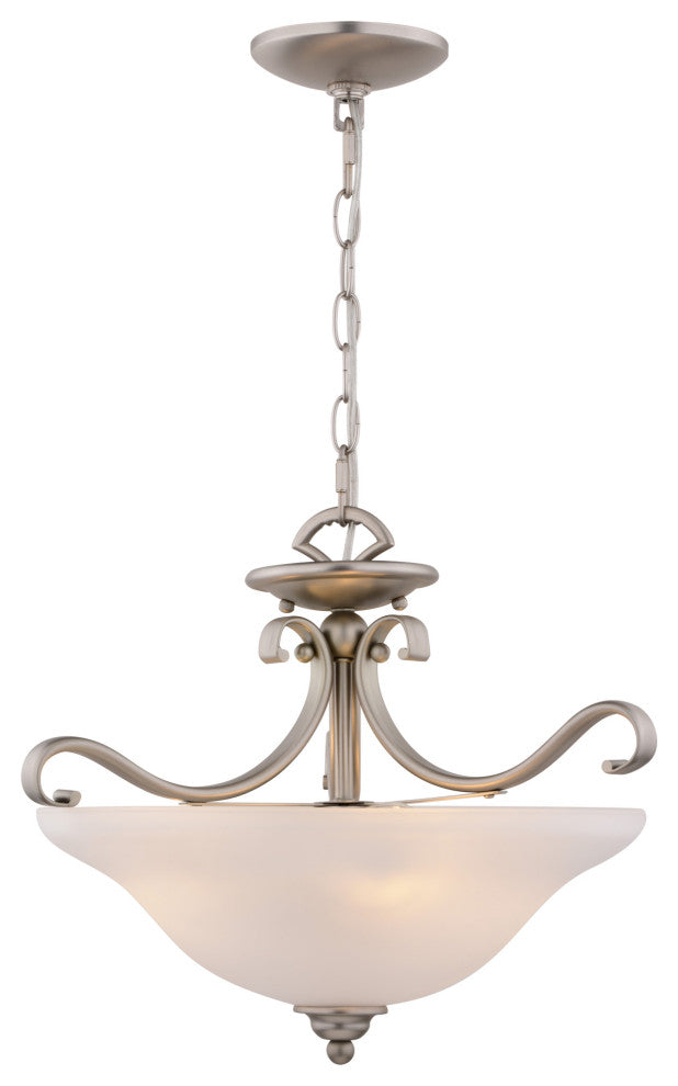 Vaxcel Lighting C0310 3 Light 17"W Flush Mount Bowl Ceiling - Brushed Nickel