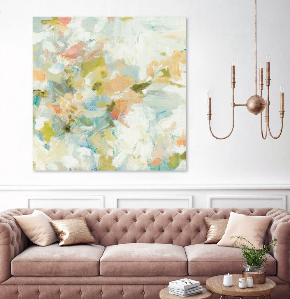 Rhythm & Flow V1 - 54 x 54 by Lisa Ridgers