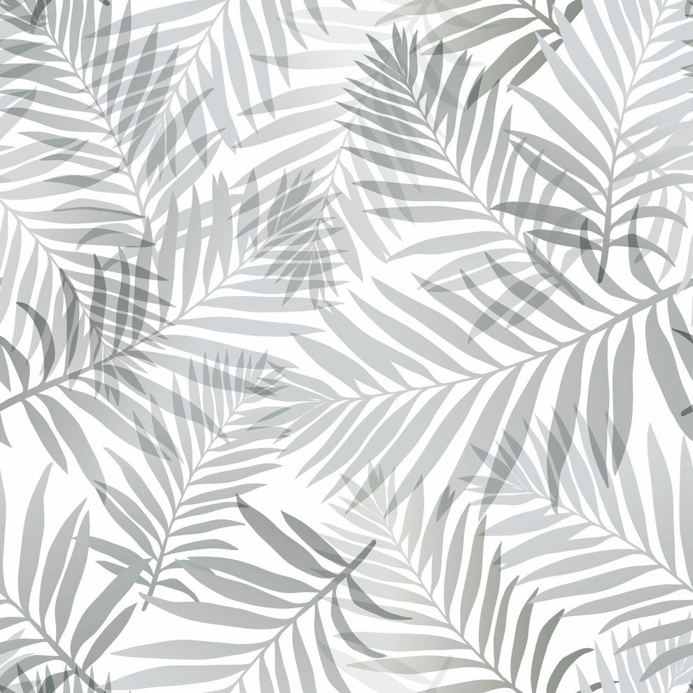 Grey Tropical Vibe Peel & Stick Wallpaper