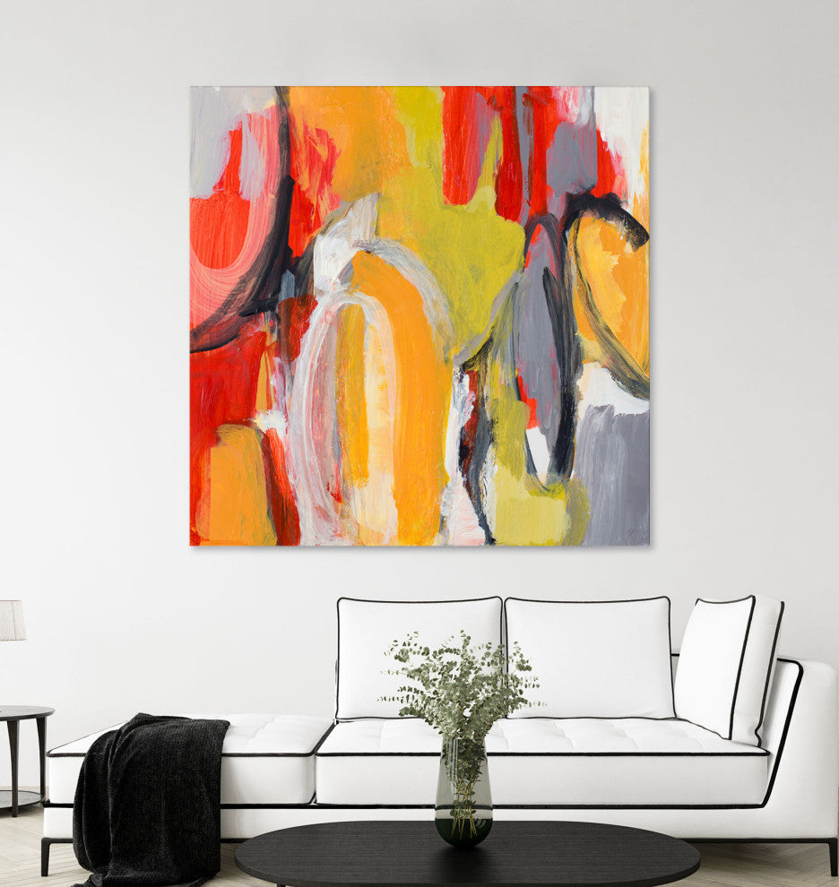 City Symphony I - 72 x 72 by Lanie Loreth