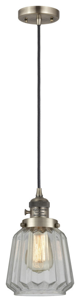 Innovations 201CSW-AB-G142 1 Light Mini Pendant, Switch, Antique Brass