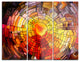 "Return of Stained Glass" Glossy Metal Wall Art, 3 Panels, 36"x28"