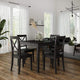 5-Piece Dining Set, Black
