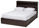 Blaine Dark Brown Finished Wood Queen Size 6-Drawer Platform Storage Bed